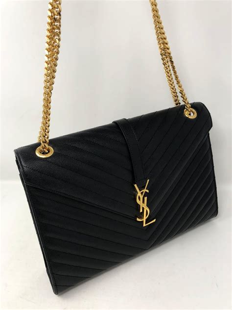 ysl bags all black|ysl black bag with chain.